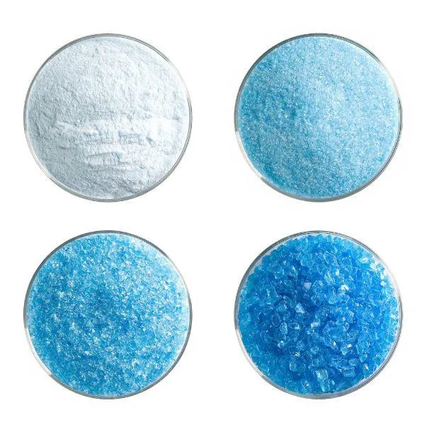 Bullseye Glass Light Turquoise Blue Transparent Frit COE90
