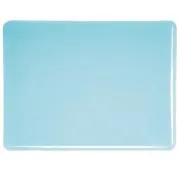 Bullseye Glass Light Turquoise Blue Transparent, Thin-rolled, 2mm COE90