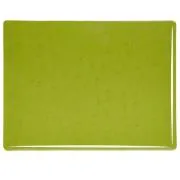 Bullseye Glass Lily Pad Green Transparent, Thin-rolled, 2mm COE90
