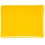 Bullseye Glass Marigold Yellow Transparent, Thin-rolled, 2mm COE90