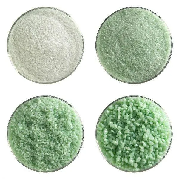 Bullseye Glass Mint Green Opalescent Frit COE90