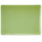 Bullseye Glass Olive Green Transparent, Thin-rolled, 2mm COE90
