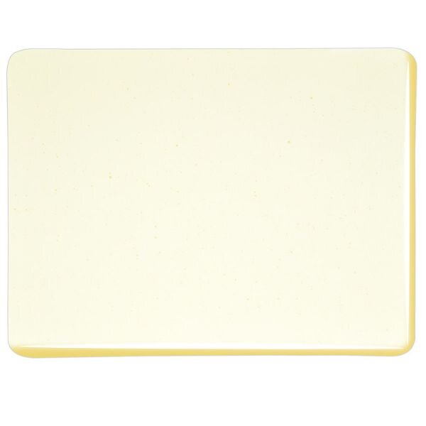 Bullseye Glass Pale Yellow Transparent Tint, Double-rolled, 3mm COE90