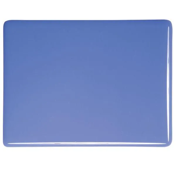 Bullseye Glass Periwinkle Opalescent, Double-rolled, 3mm COE90
