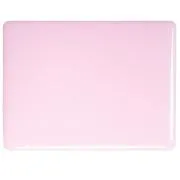 Bullseye Glass Petal Pink Opalescent, Double-rolled, 3mm COE90