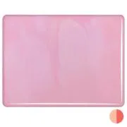 Bullseye Glass Pink Blush Opalescent, Double-rolled, 3mm COE90