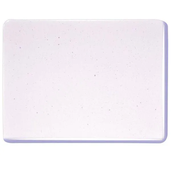 Bullseye Glass Purple Blue Transparent Tint, Double-rolled, 3mm COE90