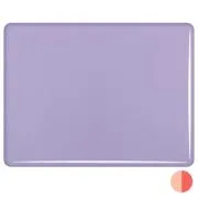 Bullseye Glass Purple Blush Opalescent, Double-rolled, 3mm COE90