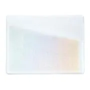 Bullseye Glass Red Reactive Clear Transparent, Rainbow Iridescent Double-rolled, 3mm COE90