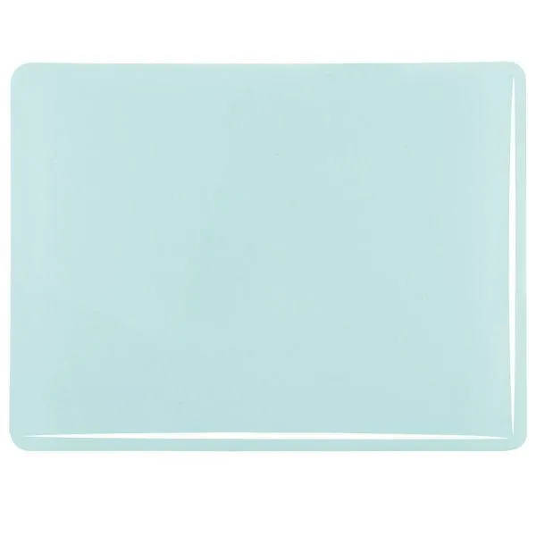 Bullseye Glass Robin's Egg Blue Opalescent, Thin-rolled, 2mm COE90