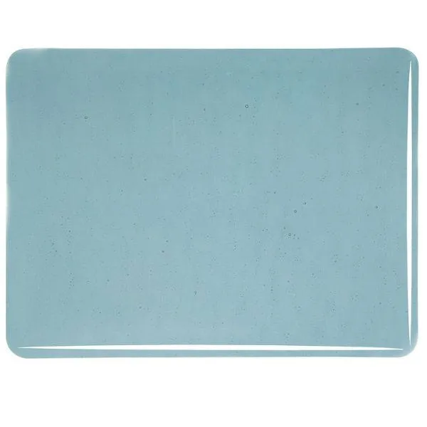 Bullseye Glass Sea Blue Transparent, Thin-rolled, 2mm COE90