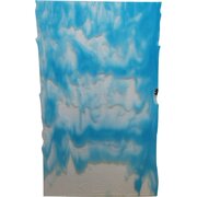 Bullseye Glass Special Production Opaline Opal with Light Cyan Opal Streaky, Double-rolled, 3mm COE90