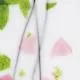 Bullseye Glass Spring Green and Deep Pink Fracture-Streamers on White COE90