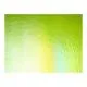 Bullseye Glass Spring Green Transparent, Rainbow Iridescent, Double-rolled, 3mm COE90