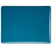 Bullseye Glass Steel Blue Opalescent, Double-rolled, 3mm COE90