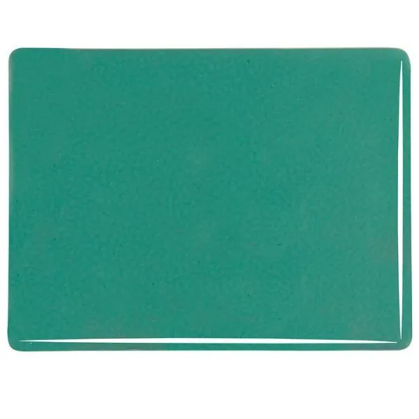 Bullseye Glass Steel Jade Opalescent, Thin-rolled, 2mm COE90