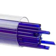 Bullseye Glass Stringers Deep Royal Blue Transparent COE90