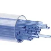 Bullseye Glass Stringers Light Sky Blue Transparent COE90