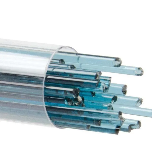 Bullseye Glass Stringers Sea Blue Transparent COE90