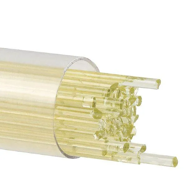 Bullseye Glass Stringers Yellow Transparent COE90