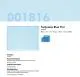 Bullseye Glass Turquoise Blue Transparent Tint, Double-rolled, 3mm COE90