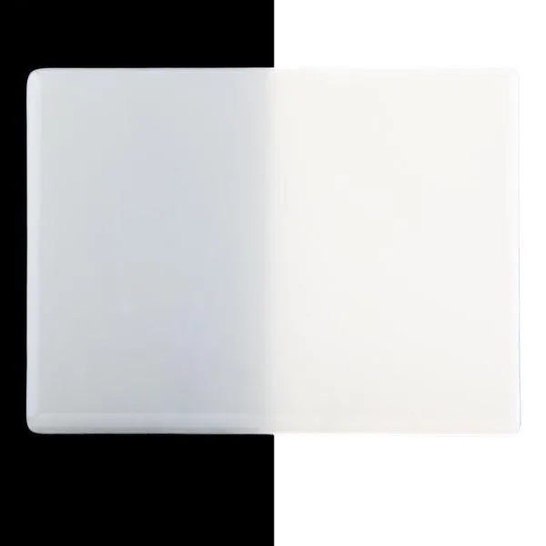 Bullseye Glass Warm White Opalescent, Double-rolled, 3mm COE90