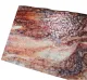 Bullseye Glass White, Burgundy, Mottle Mix, Single-rolled, 3mm, Non-Fusible
