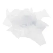 Bullseye Glass White Opalescent Confetti COE90