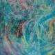 Bullseye Glass White, Turquoise, Lime Green, Gold Pink, Mottle Mix, Single-rolled, 3mm, Non-Fusible