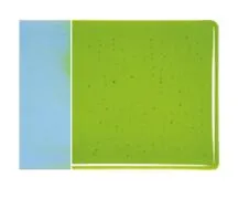 Bullseye Glass Vernal Green Transparent, Thin-rolled, 2mm COE90