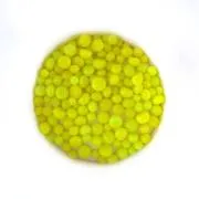 Canary Yellow Opalescent Frit Balls COE90