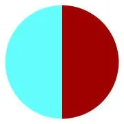 CBS Dichroic Coating Cyan/ Dark Dark Red on Thin Black Glass COE90
