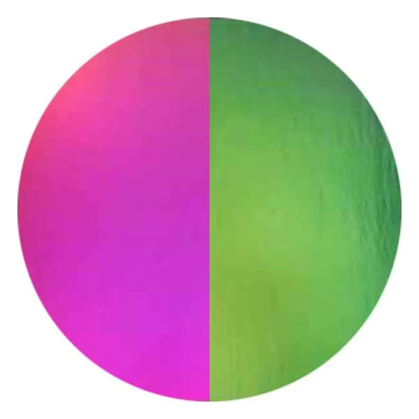 CBS Dichroic Coating Magenta/ Green on Thin Clear Glass COE90