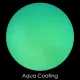 CBS Dichroic Coating Aqua on Clear Ripple Glass COE90