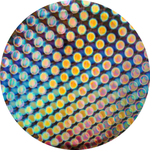 CBS Dichroic Coating Balloons 1 Pattern on Thin Clear  Glass COE96