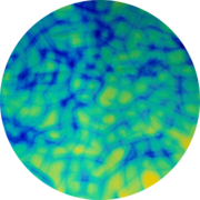 CBS Dichroic Coating Blue/ Gold Aurora Borealis Pattern on Thin Black  Glass COE96