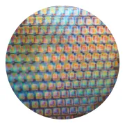 CBS Dichroic Coating Boxes 2 Pattern on Thin Clear Glass COE90