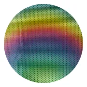 CBS Dichroic Coating Brick 1 Pattern on Thin Black Glass COE90