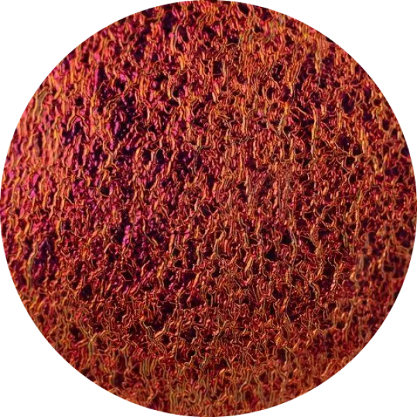 CBS Dichroic Coating Candy Apple Red on Black Ripple  COE96