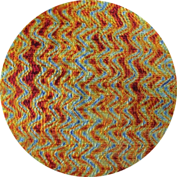 CBS Dichroic Coating Candy Apple Red Twizzle Pattern on Clear Fipple Glass COE96