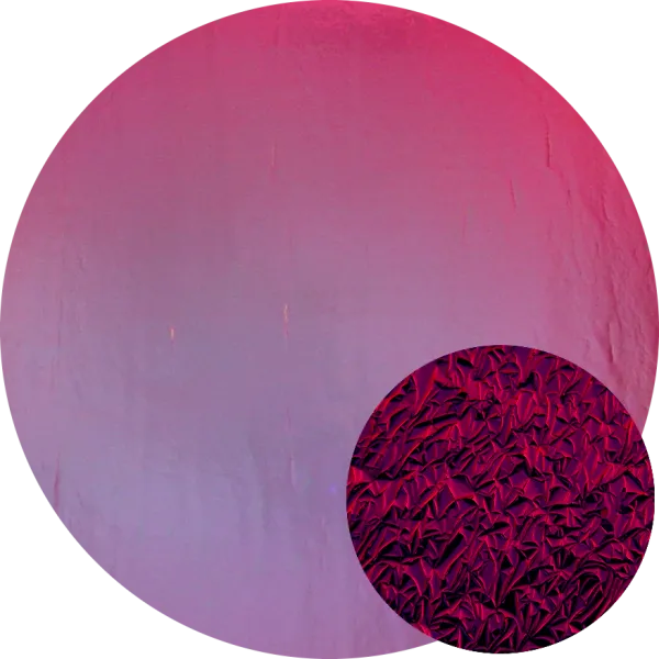 CBS Dichroic Coating Crinklized Black Cherry on Thin Black Glass COE90