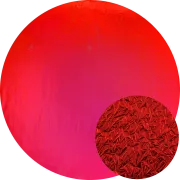CBS Dichroic Coating Crinklized Candy Apple Red on Thin Clear  COE96