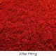 CBS Dichroic Coating Crinklized Candy Apple Red on Thin Clear Glass COE90