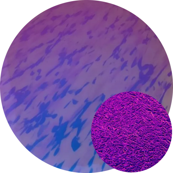 CBS Dichroic Coating Crinklized Green/ Magenta Blue on Spirit Geneva COE96