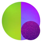 CBS Dichroic Coating Crinklized Green/ Magenta Blue on Thin Black  COE96