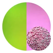 CBS Dichroic Coating Crinklized Green/ Pink on Thin Clear  COE96