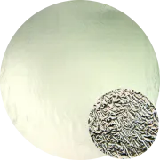 CBS Dichroic Coating Crinklized Silver on Thin Clear Glass COE90