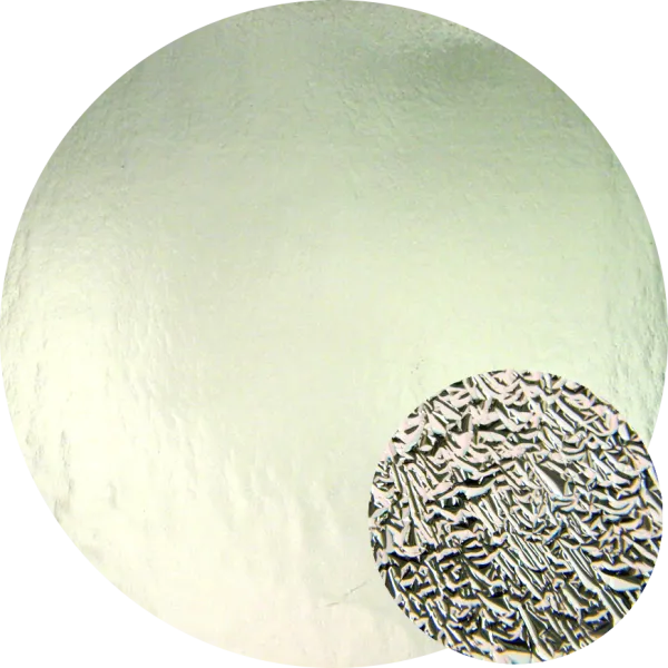 CBS Dichroic Coating Crinklized Silver on Thin Clear Glass COE90