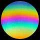 CBS Dichroic Coating Crinklized Splinter Rainbow on Thin Black  COE96