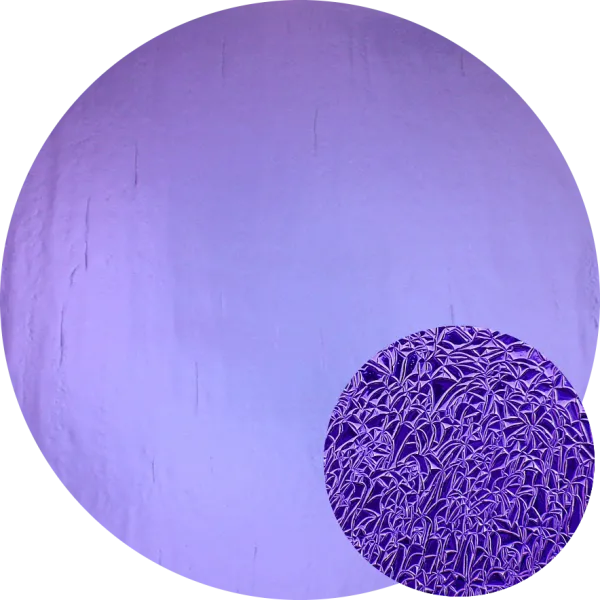 CBS Dichroic Coating Crinklized Violet on Thin Clear Glass COE90